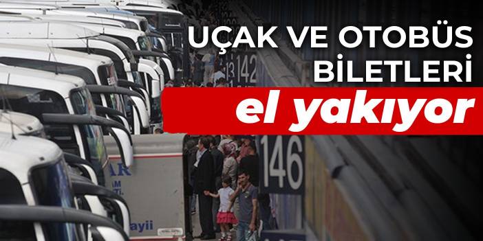 Uçak ve otobüs biletleri el yakıyor