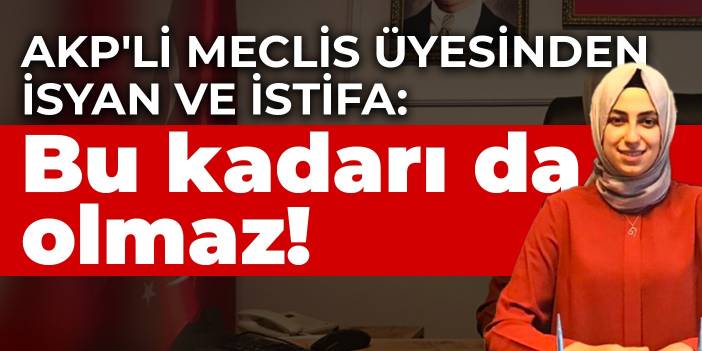 AKP'li İBB meclis üyesinden isyan ve istifa