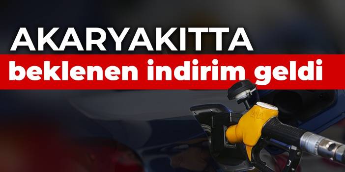 Akaryakıtta beklenen indirim geldi