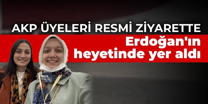 AKP üyeleri resmi ziyarette Erdoğan'ın heyetinde yer aldı