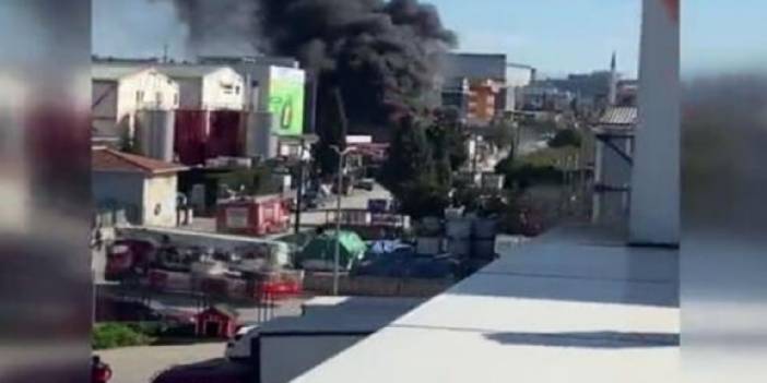 Tuzla'da sanayi sitesinde yangın