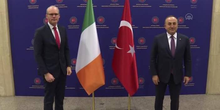 Bakan Çavuşoğlu, İrlanda Dışişleri Bakanı Coveney ile görüştü