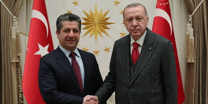 Erdoğan, IKBY Başbakanı Mesrur Barzani ile görüştü