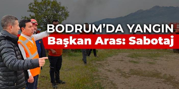 Bodrum'da yangın... Başkan Aras: Bir sabotajın sonucu gibi