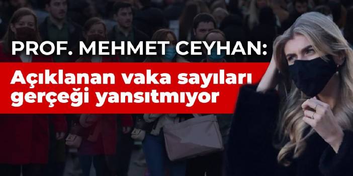 Prof. Mehmet Ceyhan: Açıklanan vaka sayıları gerçeği yansıtmıyor