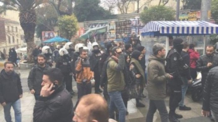 Kadıköy'de Afrin protestosu için toplananlar gözaltına alındı