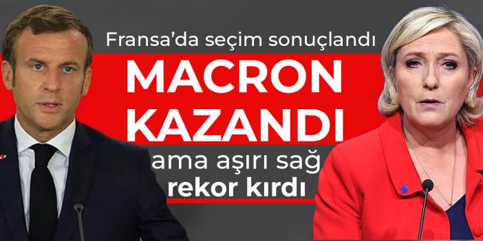 Fransa'da seçimin galibi Macron oldu