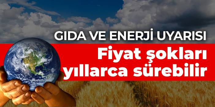 Gıda ve enerji uyarısı: Fiyat şokları yıllarca sürebilir