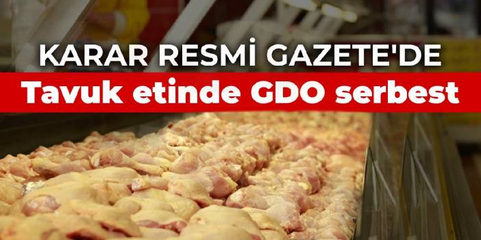 Karar Resmi Gazete'de! Tavuk etinde GDO serbest