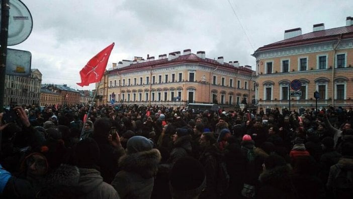 Rusya’da muhalefet lideri Alexei Navalny için destek gösterisi