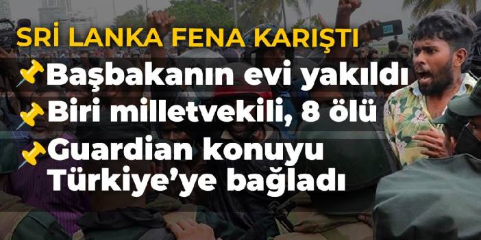 Sri Lanka fena karıştı: Başbakanın evini yaktılar