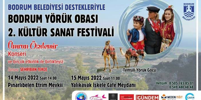 Bodrum Yörük Obası 2. Kültür Sanat Festivali başlıyor