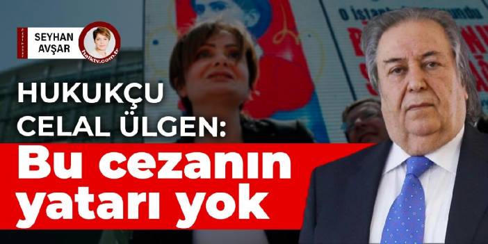 Hukukçu Celal Ülgen: Bu cezanın yatarı yok