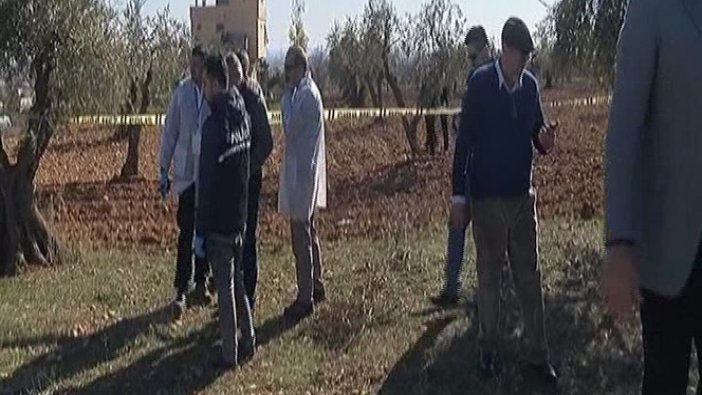 Kilis'te zeytin bahçesine roket düştü