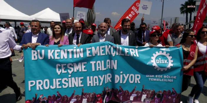 İzmir'in Kanal İstanbul'u Çeşme projesine karşı miting