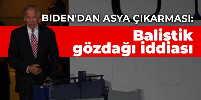 Biden'dan Asya çıkarması: Balistik gözdağı iddiası