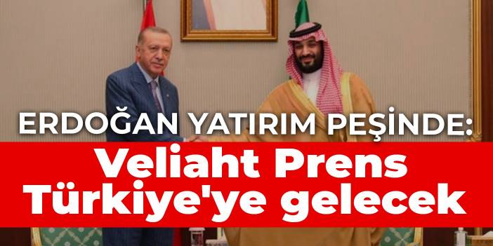 Erdoğan yatırım peşinde: Veliaht Prens Türkiye'ye gelecek