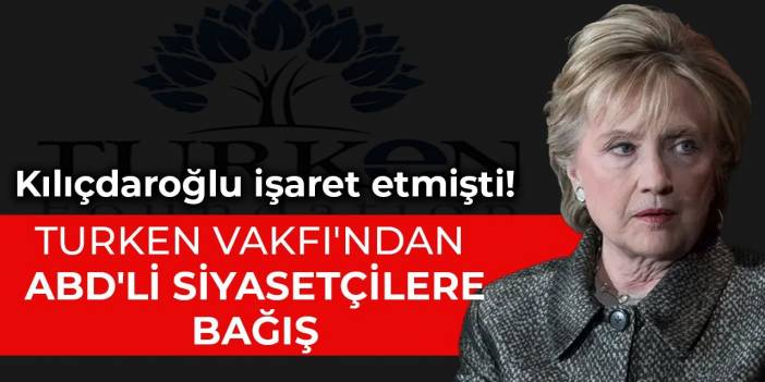 Turken Vakfı'ndan ABD'li siyasetçilere bağış