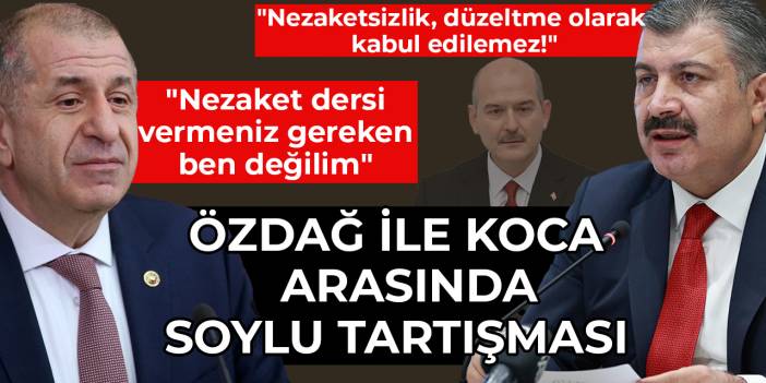 Özdağ ile Koca arasında Soylu tartışması