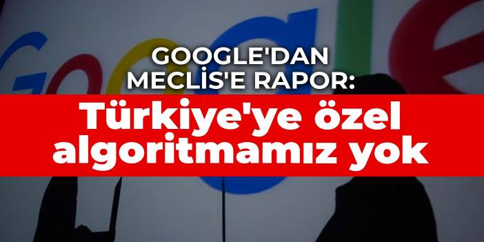 Google'dan Meclis'e rapor: Türkiye'ye özel algoritmamız yok