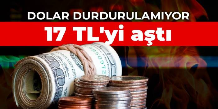 Dolar, durdurulamıyor: 17 TL'yi aştı