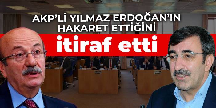 AKP'li Cevdet Yılmaz, Erdoğan'ın hakaret ettiğini itiraf etti