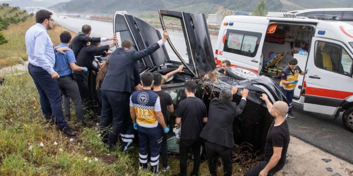 Şentop'un koruma ekibi kaza yaptı: 2 özel kalem müdür yardımcısı ve 2 polis yaralı