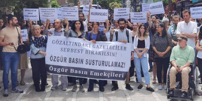 Gazetecilerden gözaltılara tepki: Baskılarınız gerçeğin haberini yapmamızı engelleyemeyecek