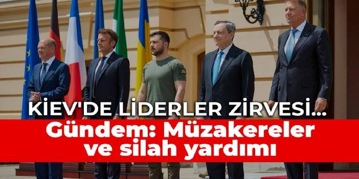 Kiev'de liderler zirvesi... Gündem: Müzakereler ve silah yardımı