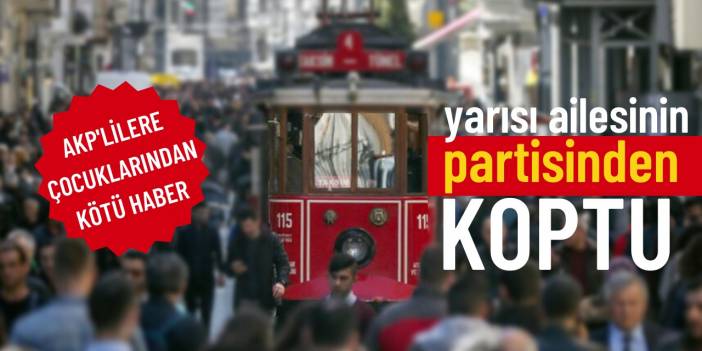 AKP'lilere çocuklarından kötü haber: Yarısı ailesinin partisinden koptu