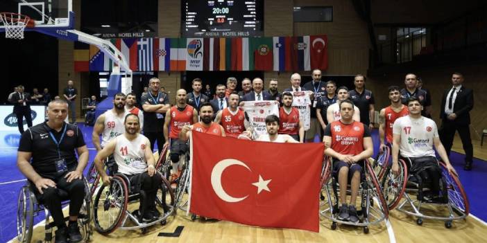 Tekerlekli Sandalye Basketbol A Milli Takımı tarihi farkla Avrupa şampiyonu