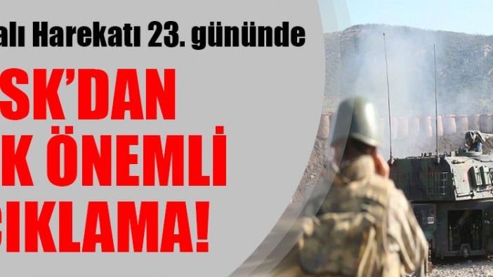 TSK'dan Afrin açıklaması