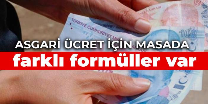 Asgari ücret için masada farklı formüller var