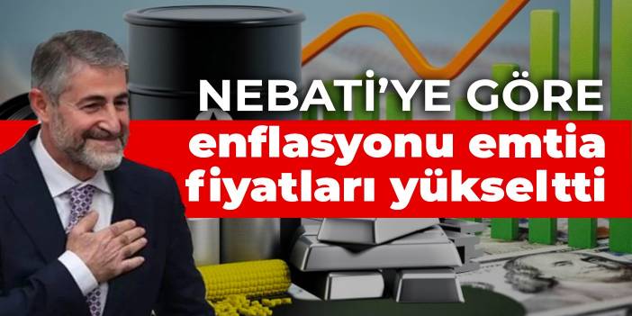 Nebati’ye göre enflasyonu emtia fiyatları yükseltti