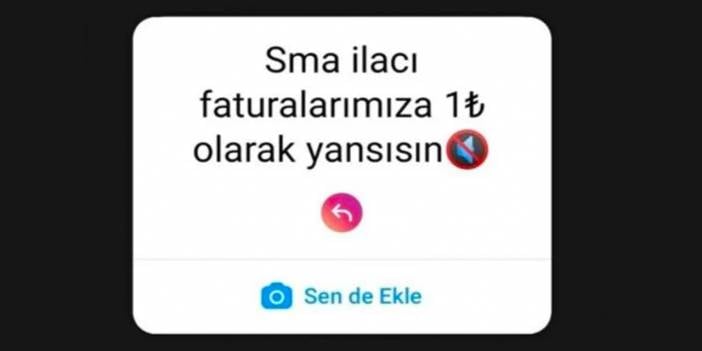 'SMA ilacı faturamıza 1 TL olarak yansısın' kampanyası