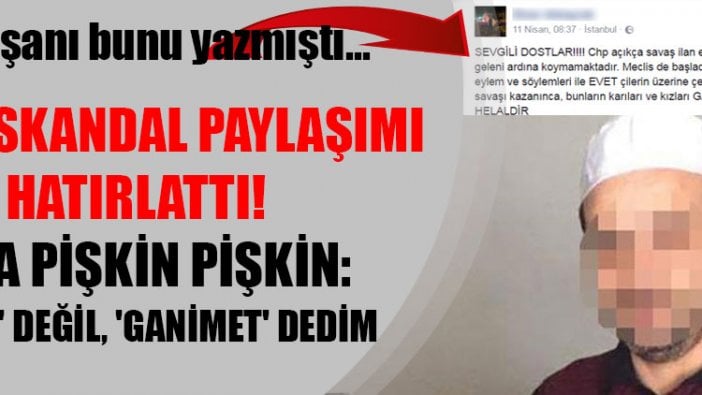 Hakim skandal paylaşımı hatırlattı! O da pişkin pişkin düzeltti: 'Nimet' değil, 'Ganimet' dedim