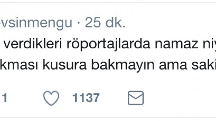 Nevşin Mengü'den tepki