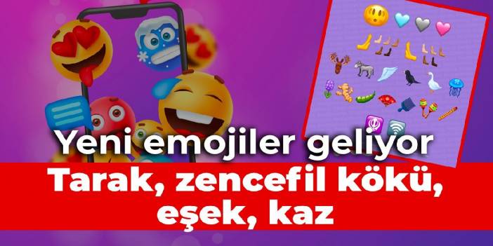 Yeni emojiler geliyor: Tarak, zencefil kökü, eşek, kaz