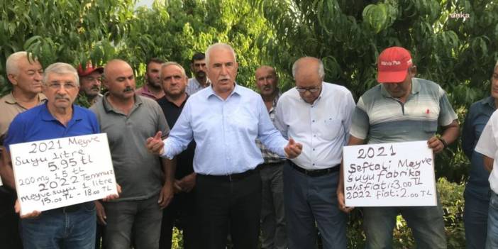 Meyve üreticileri taban fiyatı protesto etti: Köylüyle dalga geçmek...