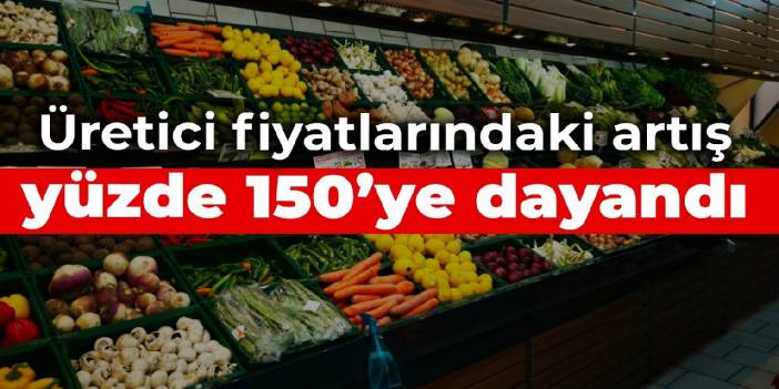 Üretici fiyatlarındaki artış yüzde 150’ye dayandı