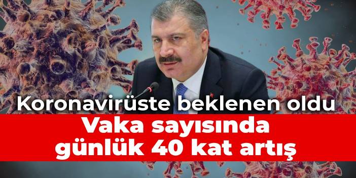 Koronavirüste beklenen oldu: Vaka sayısında günlük 40 kat artış