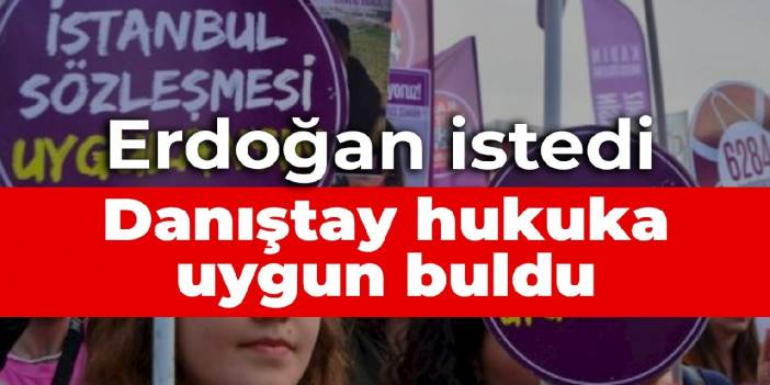 Erdoğan istedi, Danıştay hukuka uygun buldu