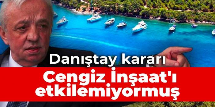 Danıştay kararı Cengiz İnşaat'ı etkilemiyormuş