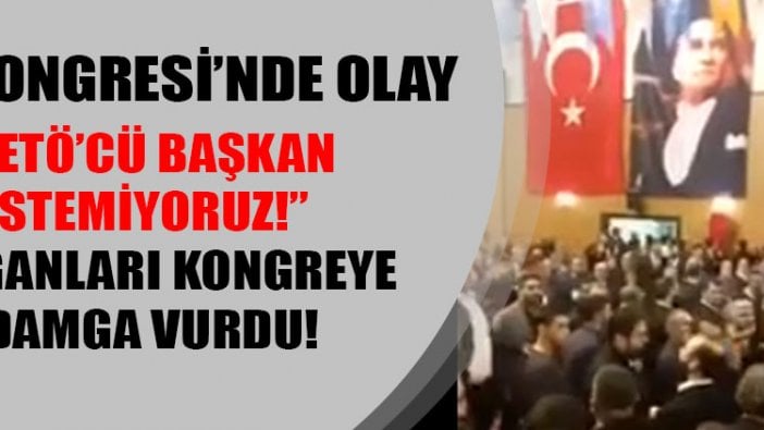 AKP Adana Yüreğir Kongresi'ne "FETÖ'cü başkan istemiyoruz" sloganları damga vurdu!