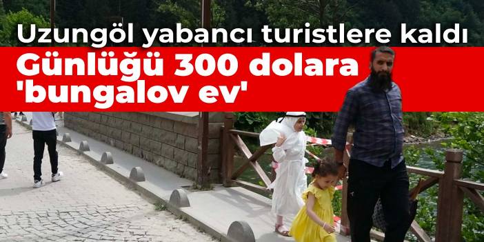 Uzungöl yabancı turistlere kaldı: Günlüğü 300 dolara 'bungalov ev'