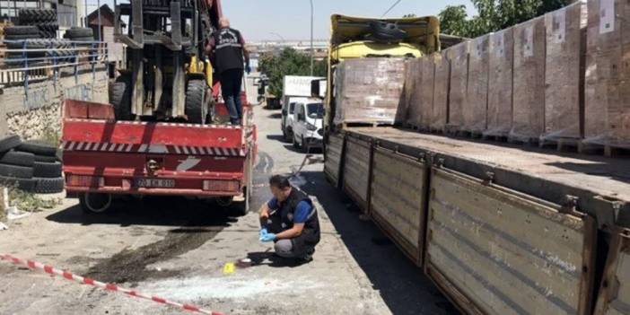 Forkliftin altında kalan operatör hayatını kaybetti