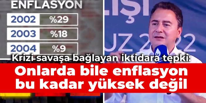 Krizi savaşa bağlayan iktidara tepki: Onlarda bile enflasyon bu kadar yüksek değil