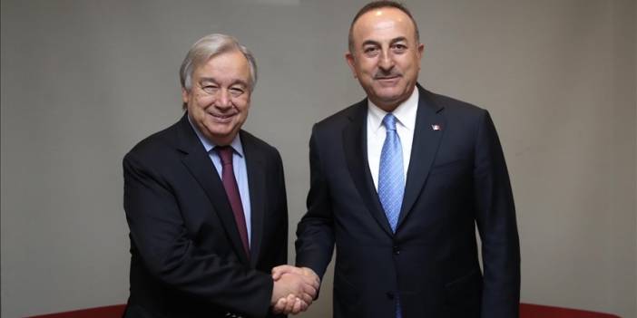 Bakan Çavuşoğlu, BM Genel Sekreteri Guterres ile görüştü