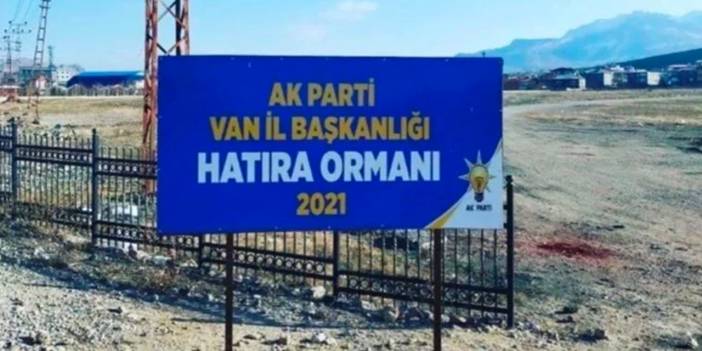 Çorak arazide 'AK Parti Hatıra Ormanı': Ormana bak maşallah