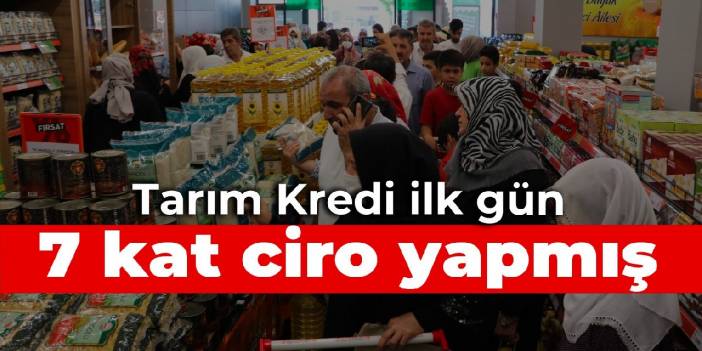 Tarım Kredi ilk gün 7 kat ciro yapmış